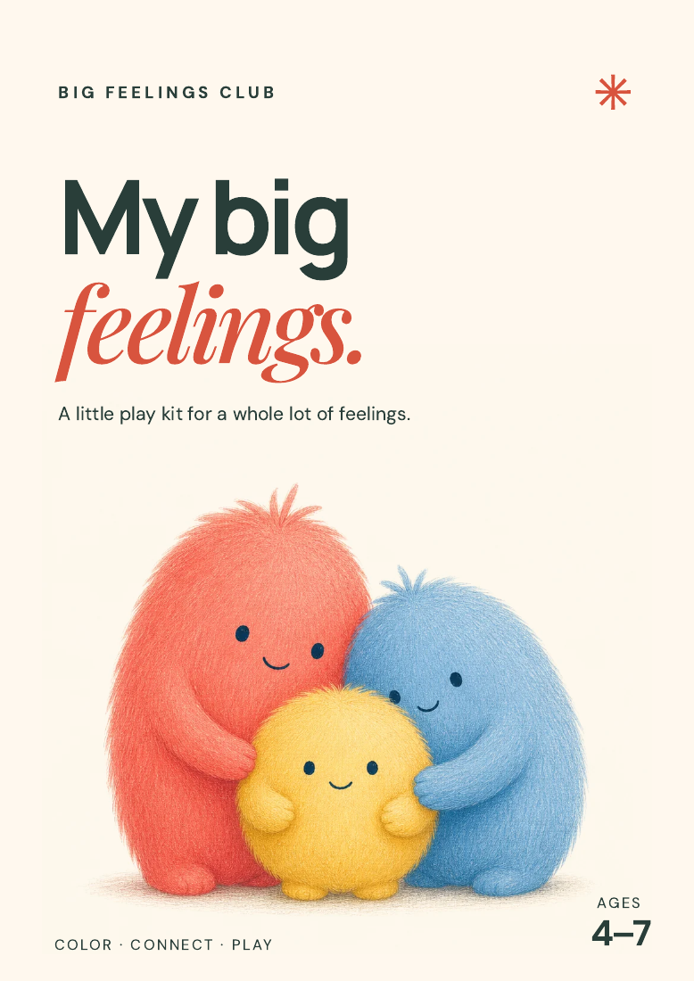 My big feelings printable kit cover
